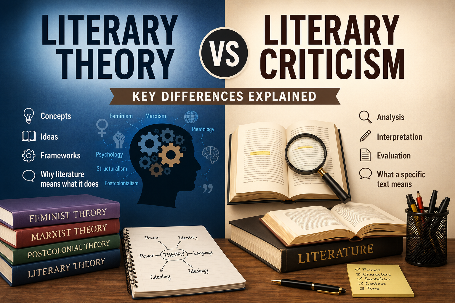 Literary Theory vs. Literary Criticism: Key Differences Explained