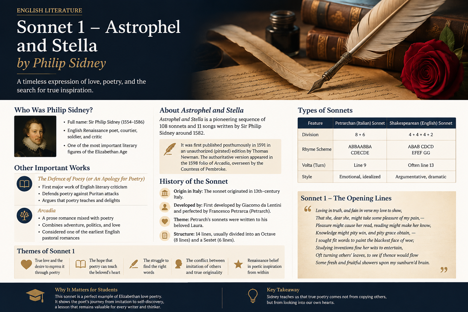 Astrophel and Stella Sonnet 1 Explained: A Complete Student Guide to Philip Sidney